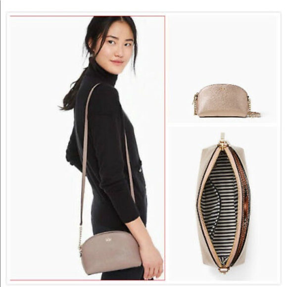 kate spade Handbags - Kate Spade Rose Gold Crossbody Purse